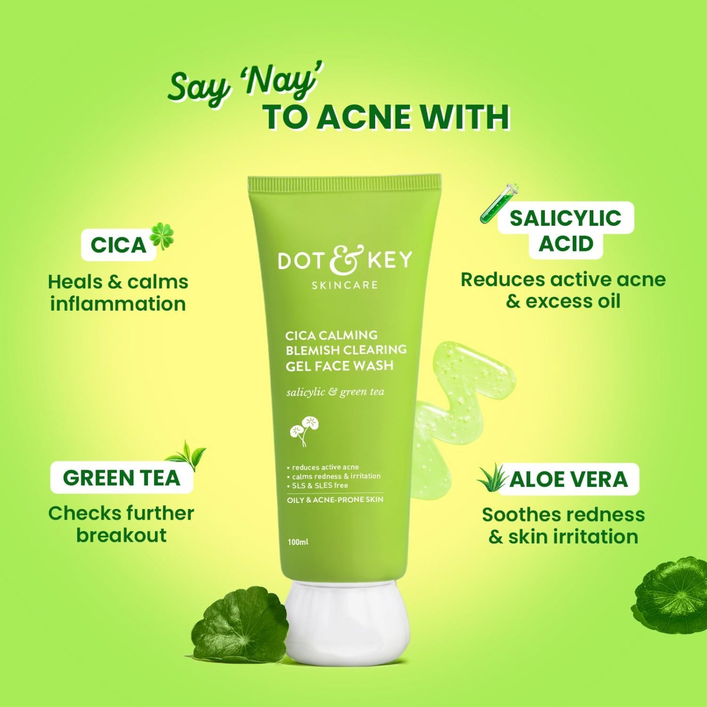 Dot & Key Cica & 2% Salicylic Acid Face Wash