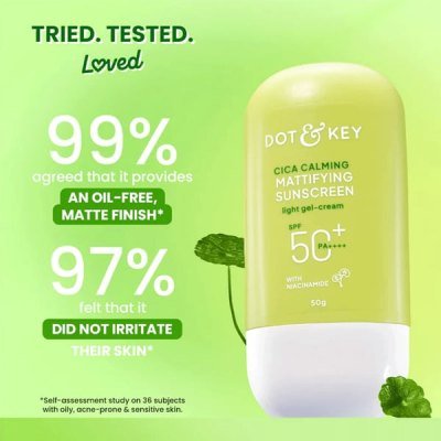 Dot & Key Cica + Niacinamide Mattifying Gel Sunscreen SPF 50+ PA++++
