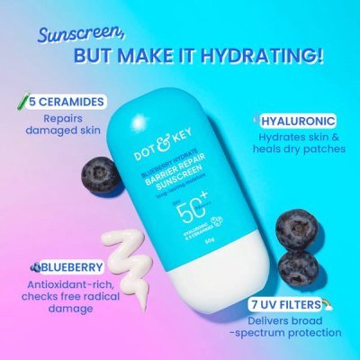Dot & Key Blueberry Hydrate Barrier Repair Sunscreen SPF 50+ PA++++