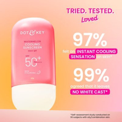 Dot & Key Watermelon Cooling Sunscreen SPF 50+ PA++++ With New-Age UV Filters